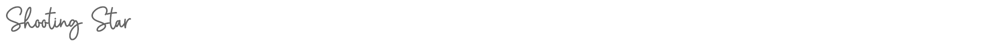 Shooting Star Shooting Star.ttf font preview
